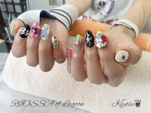 リオッサ オブ ラグーン(RIOSSA of Lagoon)/くすみｘＢｚイベントネイル☆彡