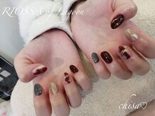 リオッサ オブ ラグーン(RIOSSA of Lagoon)/ツイードネイル×ニュアンス