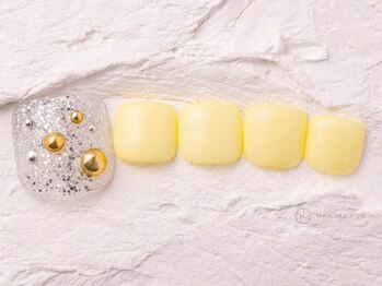 ネイルメゾン 渋谷店(NAIL MAISON)/夏のキラキライエロー¥5980