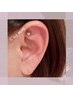 片耳6個（両耳12個）耳つぼジュエリー無しシンプルコース¥2,500