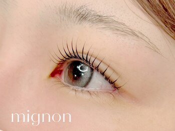 ミニョン(Mignon)の写真/メイク時短!すっぴんでも自信が持てる大人可愛い目元に☆カール,ナチュラル~ぱっちり立ち上げデザイン迄◎