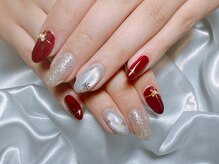 レアレアネイル(Lealeanail)/【パラジェル】冬ネイル