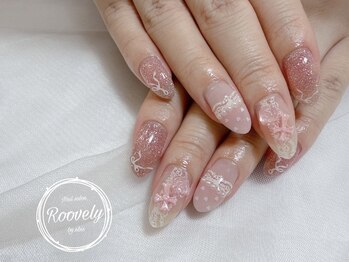 ルブリー(roovely)/ピンクレースネイル