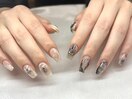 アシンメトリーニュアンスネイル