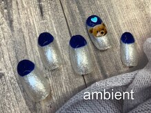 ネイルスタジオ アンビエント 表町店(Nail Studio ambient)/くま　派手　9800円
