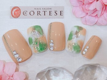 秋色ネイル　マシンオフ無し