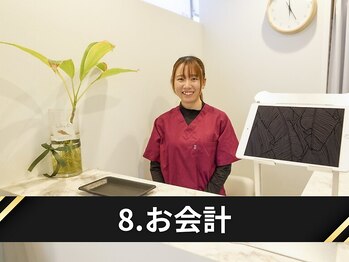 ミライズ整体院 三宮本院/8.受付にて次回のご予約