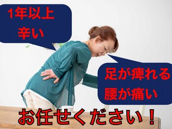 鍼灸マッサージ院 アルフィーネ(alfine)の写真/１年以上の腰痛・足の痺れ徹底改善に自信あり！痛み止めにサヨナラを！鍼灸と運動療法で腰痛の出ない体に☆