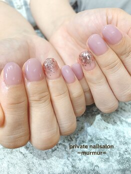 プライベート ネイルサロン マーマ(murmur)/ワンポイントラメ