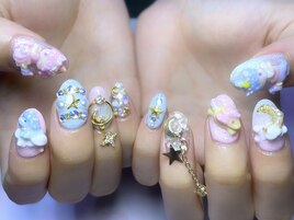新宿３dネイル ゆめかわネイル