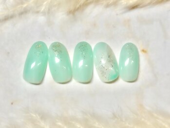 ネウィ ネイル 銀座(newi nail)/パラジェル　ターコイズネイル