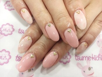 ネイルサロン 爪吉/タイダイ＆ワンカラー♪