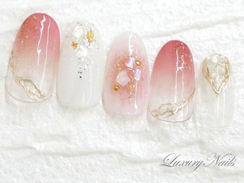 ラグジュアリーネイルズ オオミヤ(Luxury Nails Omiya)/ピンク*ニュアンスネイル