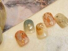 ネイル ラグーン 大泉学園(nail Lagoon)/定額Мテラゾー柄　インクネイル