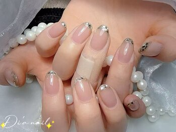 ディアネイルサロン 池袋(Di’a)/ガラスフレンチ/フィルイン