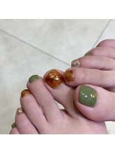 サロンリーベ(salon reve)/カーキ×べっ甲