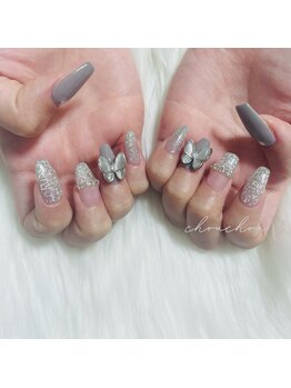 シュシュ(chouchou)/ツイードネイル