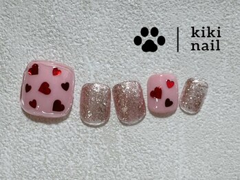キキネイル 二子玉川(kikinail)/フット定額/ハートホロネイル