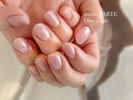 ワンカラー×ピンクベージュ