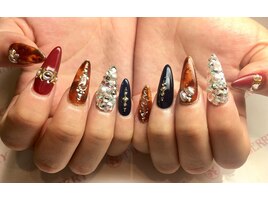 ～スカルプ秋ネイル～