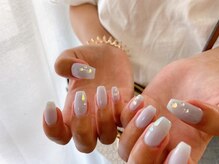 モグネイル(Mogunail)/5.6月定額A 水滴ネイル