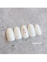 たゆ ネイル(たゆnail)/明るいホワイトカラーネイル♪