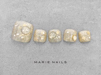 マリーネイルズ 横浜店(MARIE NAILS)/フット定額¥7,700 ピンク 0513c