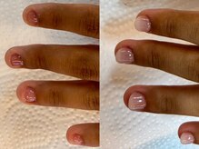 イズモン ネイルスタジオ(izmon nail studio)/長さ出し10本＋ワンカラー