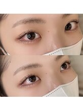 スワローネイルアイ(swallow nail eye)/上下パリジェンヌで目元ぱっちり