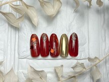 ブリスフルハピネス(Blissful happiness)/定額ネイル（simple）秋冬ver.