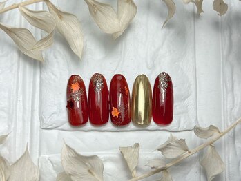 ブリスフルハピネス(Blissful happiness)/定額ネイル(simple)秋冬ver.