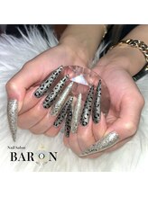 バロン 新宿店(BARON)/大人っぽ秋ギャルネイル:*+..:+
