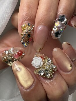 ナナイロ(716)/埋め尽くしネイル!猫もいます!