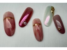 スピードネイル アンド アイ 宮交シティ店/#298 &nbsp;【ニュアンス×ミラー】