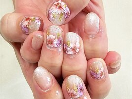 秋桜ネイル