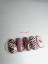 バレンタインネイル