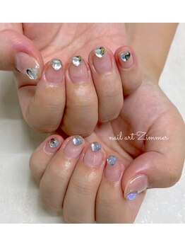 ネイルアート ジマー/クリアニュアンスコース