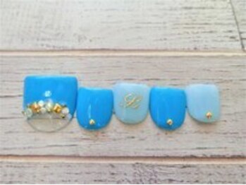 ブランロール 中目黒店(Blanl'or)/【Foot】ビジューネイル