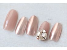 スリー 自由が丘(THREE)/ピンクサテンネイル