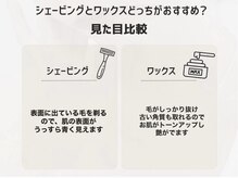 ワクシー 中目黒(WAXYYY.)/シェービングとワックスの違い