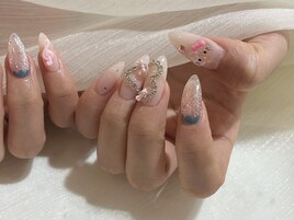 春ネイル/ハート/ピンク