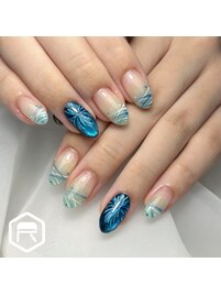 花火ネイル