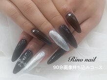 リノ ネイル(Rino nail)/ブラックネイル　70849