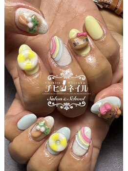 チヒロネイル/キティーちゃんネイル