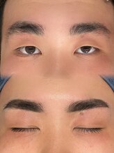 ハク 谷町(HAK.)/メンズ眉毛ワックスBefore/After