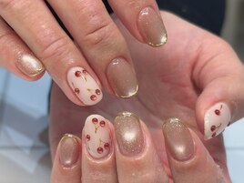 さくらんぼネイル
