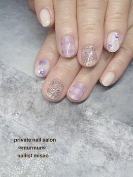 プライベート ネイルサロン マーマ(murmur)/ホロフラワーネイル