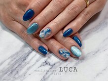 ネイルアトリエルカ(nail atelier LUCA)/M-759 大人可愛い大理石ネイル