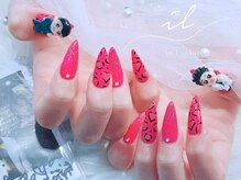 イル 神戸店/推し活ネイル×ヒョウ柄