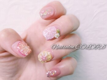 ネイルサロン カラーエイト(Nailsalon COLOR.8)の写真/他店での持ち込み画像OK！パーツやカラーの種類は町田1位を誇る5000点以上！3Dキャラご相談可能◎